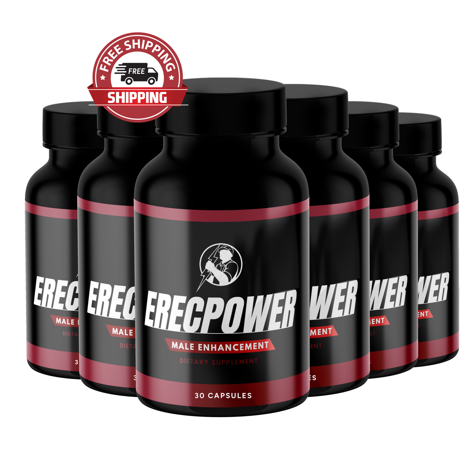ErecPower six bottles plus free shipping banner